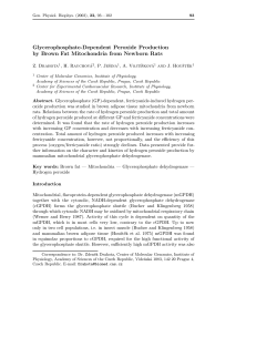 Glycerophosphate-Dependent Peroxide Production by Brown Fat