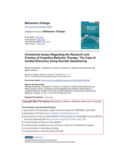 Unresolved Issues Regarding the Research and