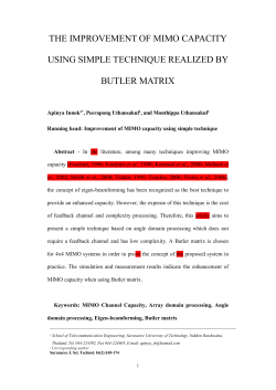 The Enhancement of MIMO Capacity using Angle Domain Realized