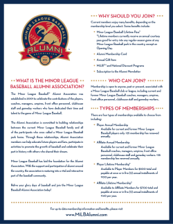 what is the minor league baseball alumni association?