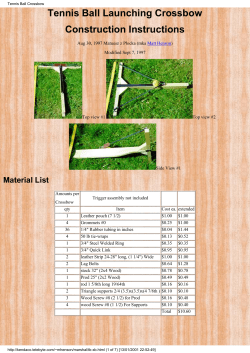 Tennis Ball Crossbow