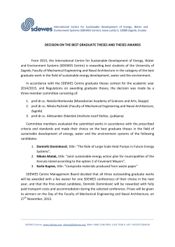 DECISION ON THE BEST GRADUATE THESES