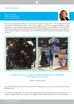 The Smartflower - Environmental Magazine for Environment