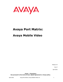 Port Matrix Template