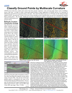 Classify Ground Points by Multiscale Curvature