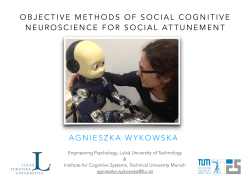 agnieszka wykowska objective methods of social cognitive