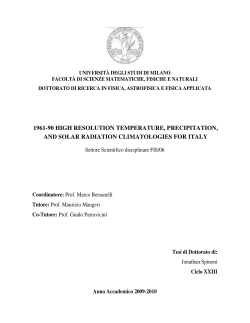 1961-90 high resolution temperature, precipitation, and solar