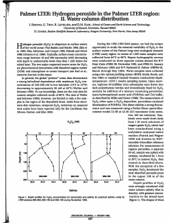 Hydrogen peroxide in the Palmer LTER region: II. Water column