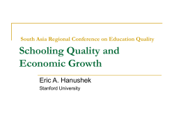 School Quality and Development