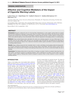 Affective and cognitive mediators