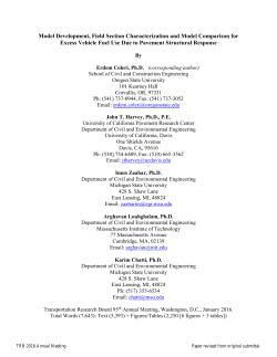 Model Development, Field Section Characterization and Model