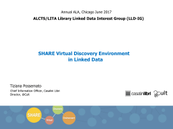 SHARE Virtual Discovery Environment in Linked Data
