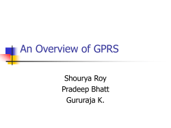 An Overview of GPRS
