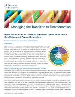 Digital Health Solutions: Essential Ingredients in Alternative Health