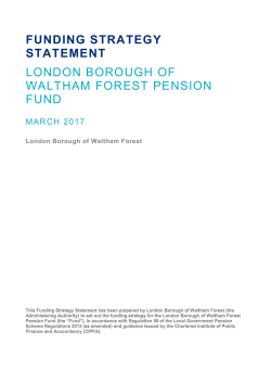 funding strategy statement london borough of waltham forest