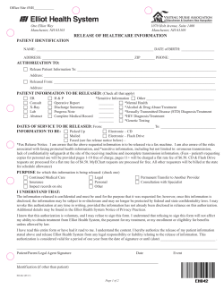 Medical Records Release Form