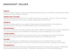 Innosight Values