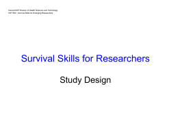 Survival Skills for Researchers