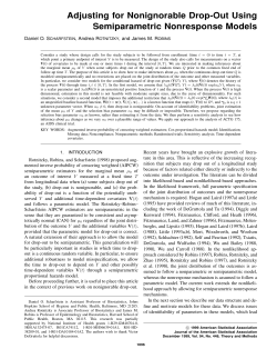 Adjusting for Nonignorable Drop-Out Using