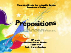 Prepositions