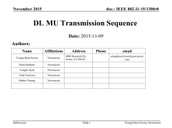 DL MU Transmission