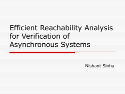 Reachability Analysis for Asychronous Systems