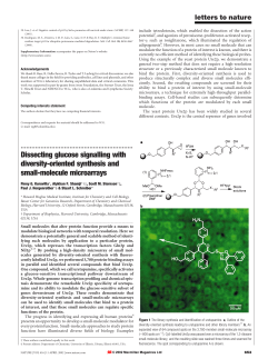 Dissecting glucose signalling with diversity