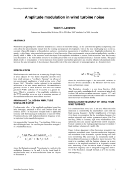 Amplitude modulation in wind turbine noise