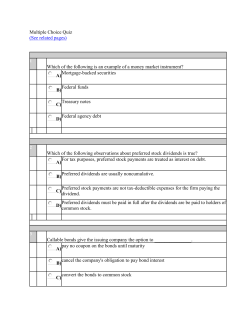 Multiple Choice Quiz (See related pages) Which of