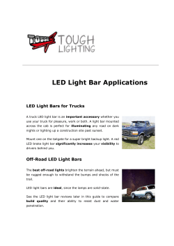 LED Light Bar Applications