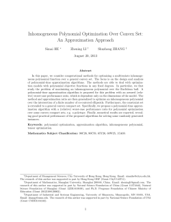 Inhomogeneous Polynomial Optimization Over Convex Set: An