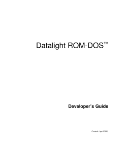 Datalight ROM-DOS&trade;
