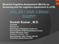 MoCA - Brain Injury Canada