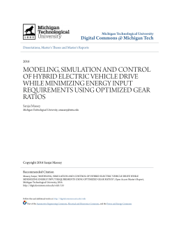 modeling, simulation and control of hybrid electric vehicle drive