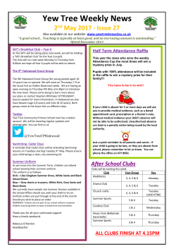 Greengates Gazette - Yew Tree Community Primary School