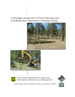 Forest Operations for Western Fuel Reduction