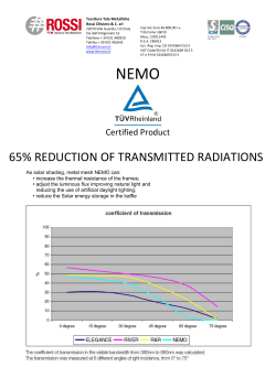65% reduction of transmitted radiations