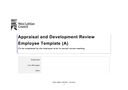 Appraisal and Development Review