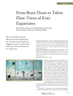 From Brain Drain to Talent Flow - University of Auckland Business