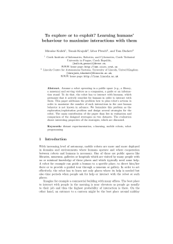 Learning humans` behaviour to maximize