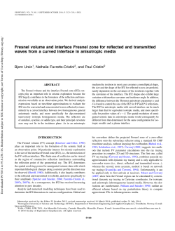 Interface Fresnel Zone for Reflected Waves from a Curved Interface