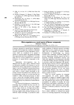 Micro-organisms as a novel source of flavour compounds