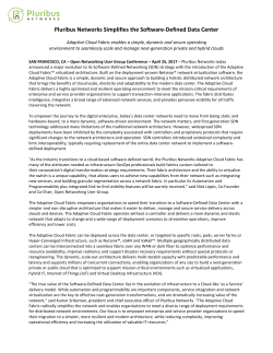 Pluribus Networks Simplifies the Software