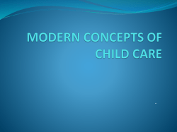 modern concept of child care
