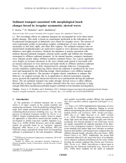 Sediment transport associated with morphological beach changes