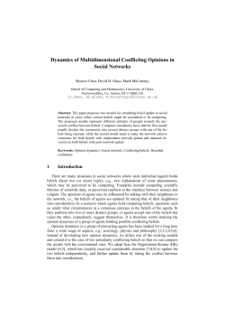 Dynamics of Multidimensional Conflicting Opinions in Social Networks