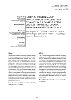 interPLAY BetWeen MArket cOncentrAtiOn And