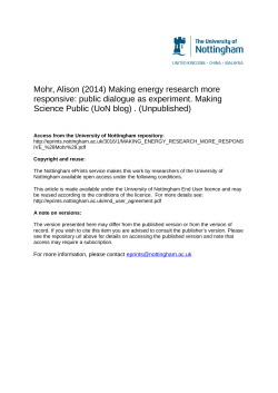 Making energy research more responsive: public dialogue as