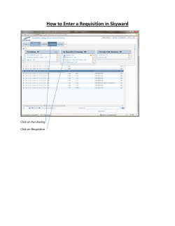 How to Enter a Requisition in Skyward