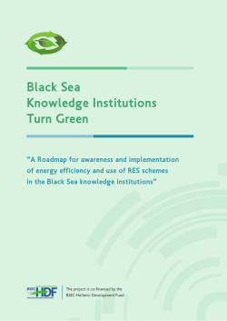 Roadmap for awareness and implementation of energy